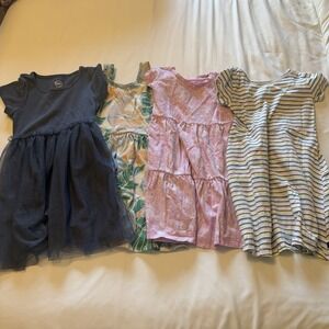Girls Dress Lot Size 4/5 6 |‎ 4 Pc Gap Cat & Jack Wonder Nation Casual